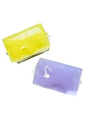 ULTA Jelly Makeup Bags Set NWT Clear Cosmetic Pouches Travel Organizer